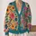 Colorful Floral Peace Sign Boho Layers For Everyday Festival And Weekend Style All-over Print Knitted Cardigan - 2