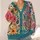 Colorful Floral Peace Sign Boho Layers For Everyday Festival And Weekend Style All-over Print Knitted Cardigan - 4