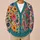 Colorful Floral Peace Sign Boho Layers For Everyday Festival And Weekend Style All-over Print Knitted Cardigan - 6