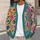 Colorful Floral Peace Sign Boho Layers For Everyday Festival And Weekend Style All-over Print Knitted Cardigan - 5