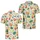 Cocktail Glasses and Bottles for Tropical Resort Golf Days, Women's Vacation Style Men's Polo Shirt - 2