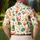 Cocktail Glasses and Bottles for Tropical Resort Golf Days, Women's Vacation Style Men's Polo Shirt - 5