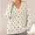 Black Paw Print Lattice for Cozy Dog Lover Layering and Everyday Casual Outfit Style All-over Print Knitted Cardigan - 4