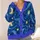 Swirling Cobalt Night Sky With Golden Stars For Casual Layering And Travel, Men All-over Print Knitted Cardigan - 4