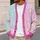 Pastel Candy Moon Star Motifs for Playful Everyday Layering, Giftable Unisex Style All-over Print Knitted Cardigan - 5