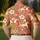 Orange Equestrian Horse Floral Style for Summer Golf and Horse Lover Weekend Outings Men's Polo Shirt - 5