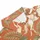 Orange Equestrian Horse Floral Style for Summer Golf and Horse Lover Weekend Outings Men's Polo Shirt - 6