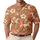 Orange Equestrian Horse Floral Style for Summer Golf and Horse Lover Weekend Outings Men's Polo Shirt - 1