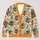 Stacked Books and Autumn Foliage for Cozy Library Weekends and Everyday Layering Style All-over Print Knitted Cardigan - 1