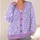 Pastel Star Motifs for Relaxed Everyday Layering and Weekend Outfits for Modern Men All-over Print Knitted Cardigan - 4