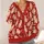 Red And Cream Cat Motifs For Cozy Autumn Layering And Relaxed Everyday Wear, Cat Lovers All-over Print Knitted Cardigan - 4