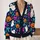 Halloween Ghost Pumpkin Bow Motifs For Festive Layering And Autumn Outings For Women All-over Print Knitted Cardigan - 2