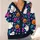 Halloween Ghost Pumpkin Bow Motifs For Festive Layering And Autumn Outings For Women All-over Print Knitted Cardigan - 4