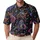 Neon Cosmic Cowboy Rodeo Scene For Beach Vacations, Festivals, And Summer Nights Men's Polo Shirt - 1