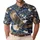 Bald Eagle Aloha Style for Patriotic Summer Adventures and Coastal Getaways Outdoors Men's Polo Shirt - 1