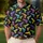 Neon Pistol Motif for Golf Outings, Colorful Fairway Style Gift Choice for Women Men's Polo Shirt - 4