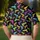 Neon Pistol Motif for Golf Outings, Colorful Fairway Style Gift Choice for Women Men's Polo Shirt - 5
