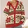 Red Green Floral Snowflake Holiday Style for Cozy Everyday Layering, Women's Winter Wear All-over Print Knitted Cardigan - 4