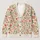 Coral Teal Wildflower Garden for Relaxed Weekend Layering and Gentle Forest Style All-over Print Knitted Cardigan - 1