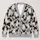 Black And White Dog Motifs For Casual Autumn Layering, Gift For Stylish Dog Lovers All-over Print Knitted Cardigan - 1