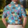Funny Donut Middle Finger Treats Blue Golf Gift For Adult Food Lovers And Golfers Men's Polo Shirt - 5