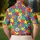 Colorful Puzzle Pieces for Autism Awareness Events, Golf Outings, and Family Support Men's Polo Shirt - 5