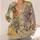 Autumn Floral Oatmeal Botanical Style for Everyday Layering and Relaxed Weekend Outings All-over Print Knitted Cardigan - 4