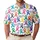 Multicolor Awareness Ribbons for Cancer Support Golf Day, Survivor and Family Gift Wear Men's Polo Shirt - 1