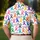 Multicolor Awareness Ribbons for Cancer Support Golf Day, Survivor and Family Gift Wear Men's Polo Shirt - 5