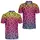 Neon Rainbow Leopard Spots for Women's Golf, Travel, and Bright Resort Weekend Escapes Men's Polo Shirt - 2