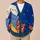 Sleeping Cat Starry Sky Scene for Cozy Lounging and Relaxed Weekend Home Comfort All-over Print Knitted Cardigan - 6