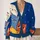 Sleeping Cat Starry Sky Scene for Cozy Lounging and Relaxed Weekend Home Comfort All-over Print Knitted Cardigan - 2