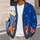 Sleeping Cat Starry Sky Scene for Cozy Lounging and Relaxed Weekend Home Comfort All-over Print Knitted Cardigan - 5