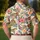Golden Jaguar Tropical Blooms for Resort Golf Style and Outdoor Leisure Wear for Her Men's Polo Shirt - 5
