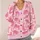 Pink Leopard Lounge Style for Cozy Autumn Evenings and Relaxed Everyday Wear At Home All-over Print Knitted Cardigan - 4