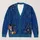 Midnight Blue House Windows And Geometric Accents For Cozy Everyday Layering All-over Print Knitted Cardigan - 1