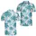 Pink Palm Stripes For Tropical Golf Days And Resort Escapes, Women's Coastal Style Men's Polo Shirt - 2