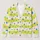 Blue Polka Dots and Lime Stripes for Bright Everyday Layering and Casual Weekend Style All-over Print Knitted Cardigan - 1