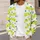 Blue Polka Dots and Lime Stripes for Bright Everyday Layering and Casual Weekend Style All-over Print Knitted Cardigan - 5