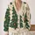 Christmas Tree Holiday Cheer for Women Cozy Seasonal Layering and Festive Gatherings All-over Print Knitted Cardigan - 2