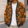 Pumpkin Jack-O'-Lanterns for Cozy Fall Gatherings and Halloween Weekends Outdoors All-over Print Knitted Cardigan - 5
