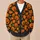 Pumpkin Jack-O'-Lanterns for Cozy Fall Gatherings and Halloween Weekends Outdoors All-over Print Knitted Cardigan - 6