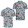 Patriotic Rifle American Flag Floral Motifs for Golf Outings and Fourth of July Men Men's Polo Shirt - 2