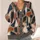 Abstract Geometric Autumn Shapes for Relaxed Layering and Everyday Women's Wear All-over Print Knitted Cardigan - 4