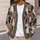 Abstract Geometric Autumn Shapes for Relaxed Layering and Everyday Women's Wear All-over Print Knitted Cardigan - 5