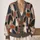 Abstract Geometric Autumn Shapes for Relaxed Layering and Everyday Women's Wear All-over Print Knitted Cardigan - 2