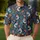 Folk Bird Botanical Motif for Resort Days and Outdoor Leisure Women's Athleisure Men's Polo Shirt - 4