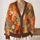 Autumn Maple Leaves In Warm Rust Tones For Cozy Everyday Layering And Weekend Style All-over Print Knitted Cardigan - 2