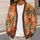 Autumn Maple Leaves In Warm Rust Tones For Cozy Everyday Layering And Weekend Style All-over Print Knitted Cardigan - 5