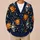 Pumpkin Skull Bat Halloween Style for Spooky Fall Everyday Layering and Plus Size Women All-over Print Knitted Cardigan - 6